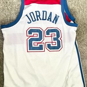 Nike White WashingtonBullets Michael Jordan XXL